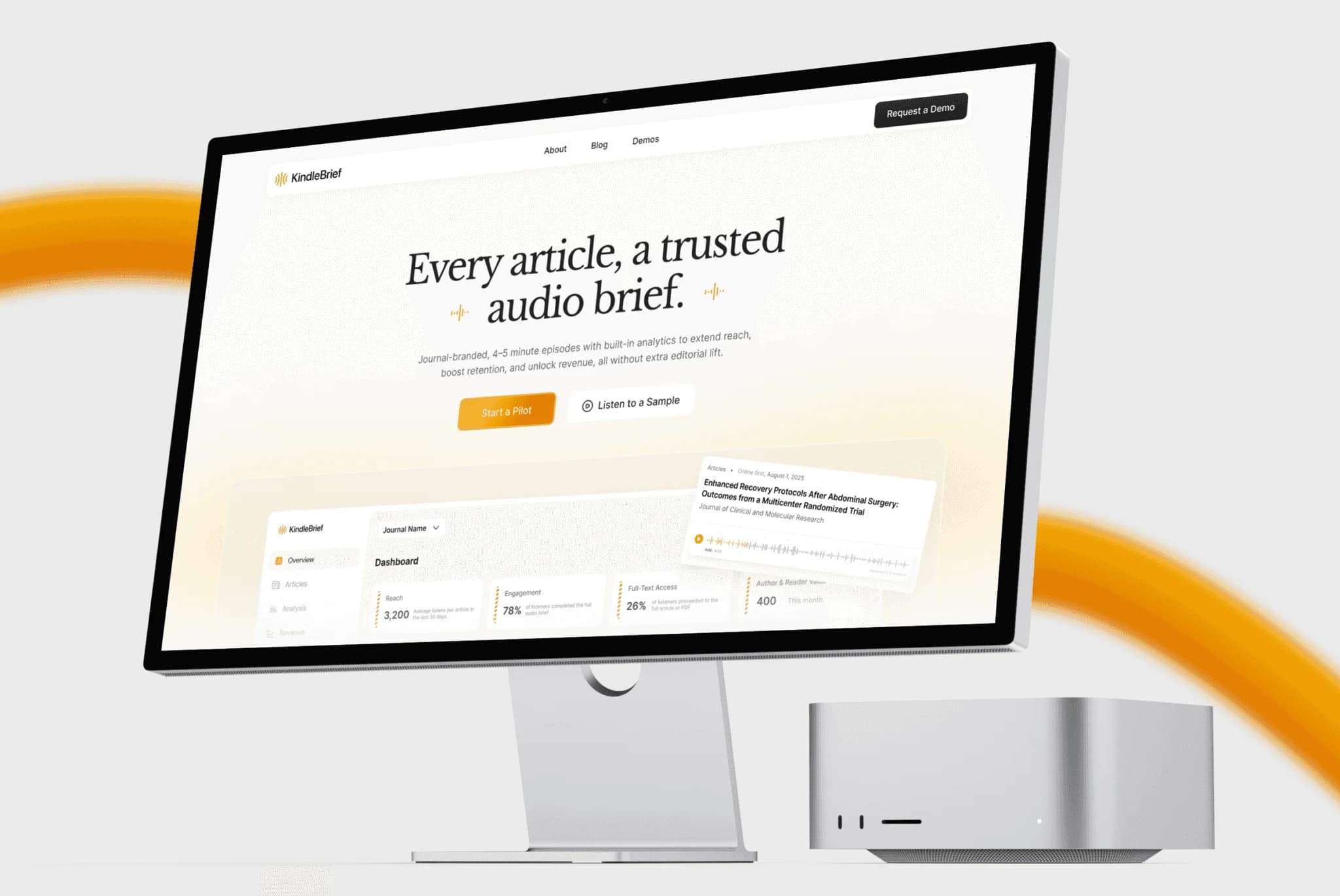KindleKindleBrief: Transforming Academic Journals into Audio