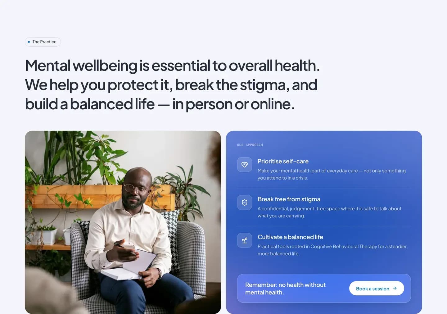 FGD website: mental wellbeing is essential to overall health