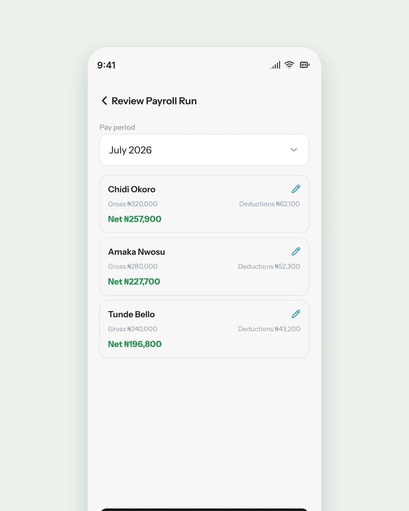 PayIQ payroll run review